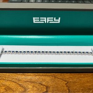 Effy 1/5 CT T.W.Diamond genuine Gemstone Sterling Silver Tennis Bracelet